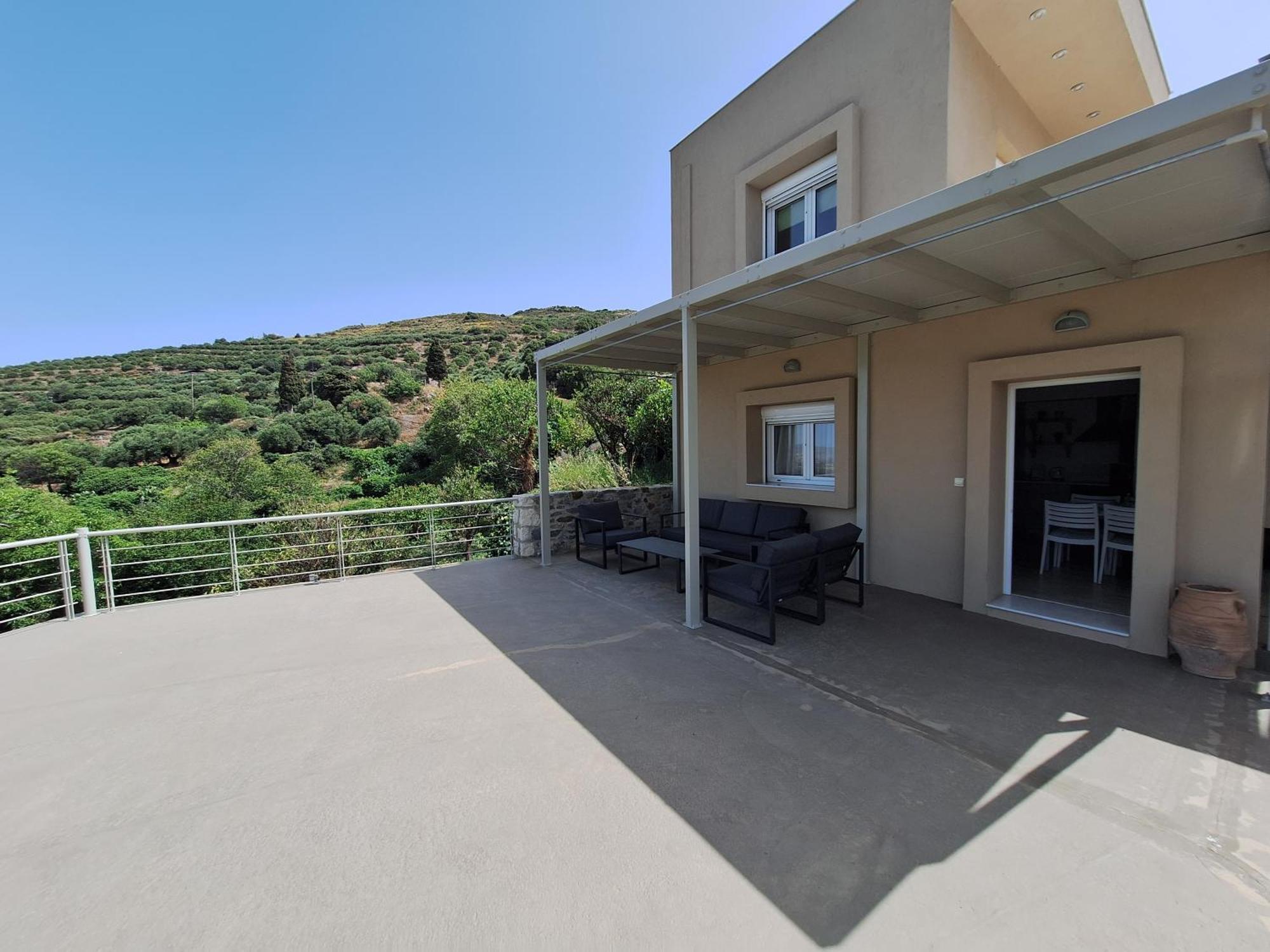 Villa Irini - Cretan Luxury Villa With Amazing View Paraspori  المظهر الخارجي الصورة