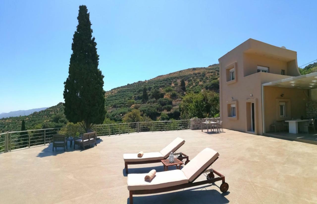 Villa Irini - Cretan Luxury Villa With Amazing View Paraspori  المظهر الخارجي الصورة