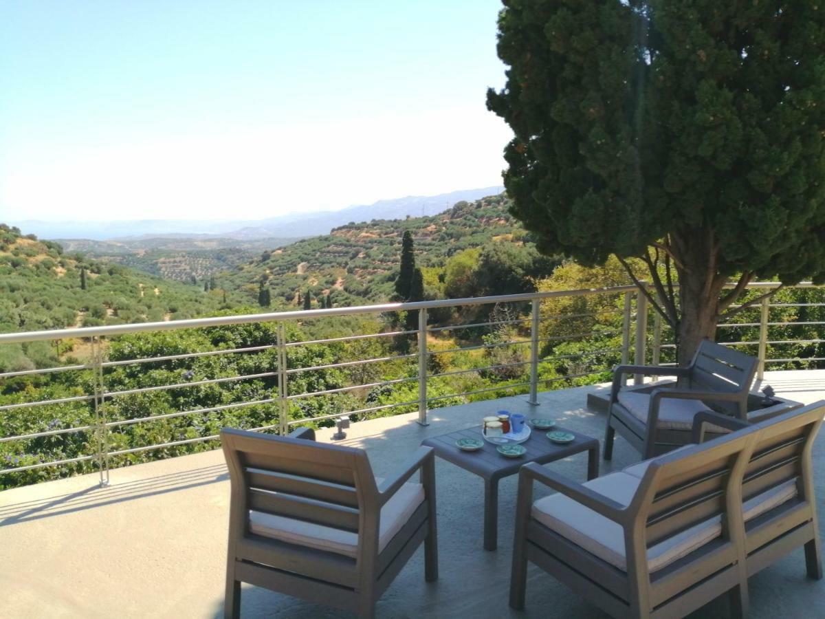 Villa Irini - Cretan Luxury Villa With Amazing View Paraspori  المظهر الخارجي الصورة