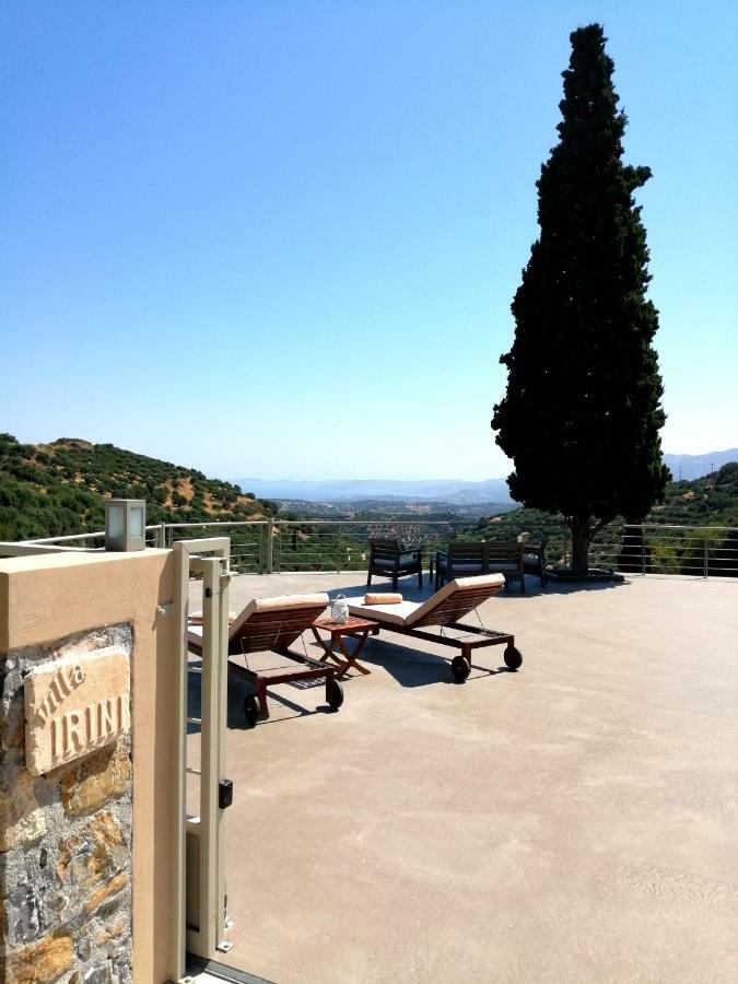Villa Irini - Cretan Luxury Villa With Amazing View Paraspori  المظهر الخارجي الصورة
